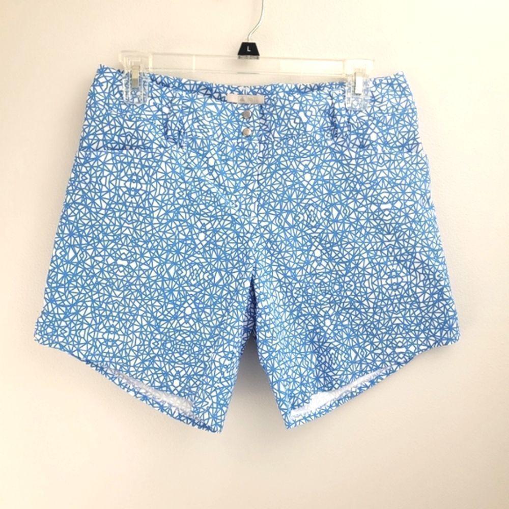 Adidas Blue and White Bermudas Lightweight Summer Shorts